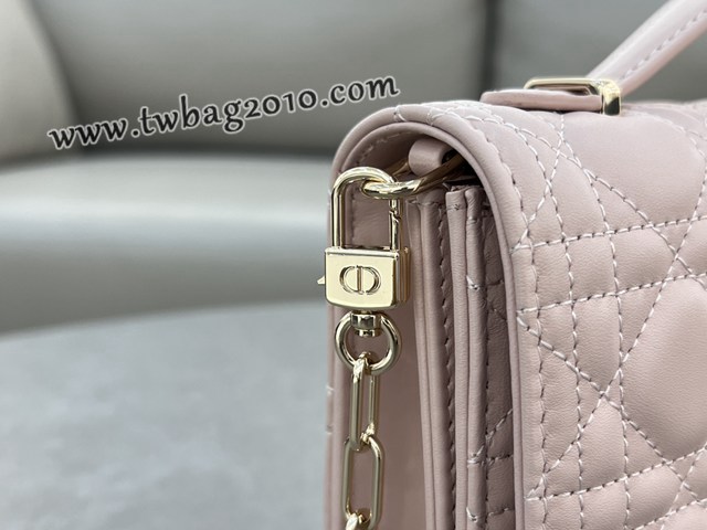 Dior专柜2024新款迪奥高仿原单黑色漆皮革藤格纹Miss肩背斜挎手提包 djfk1326